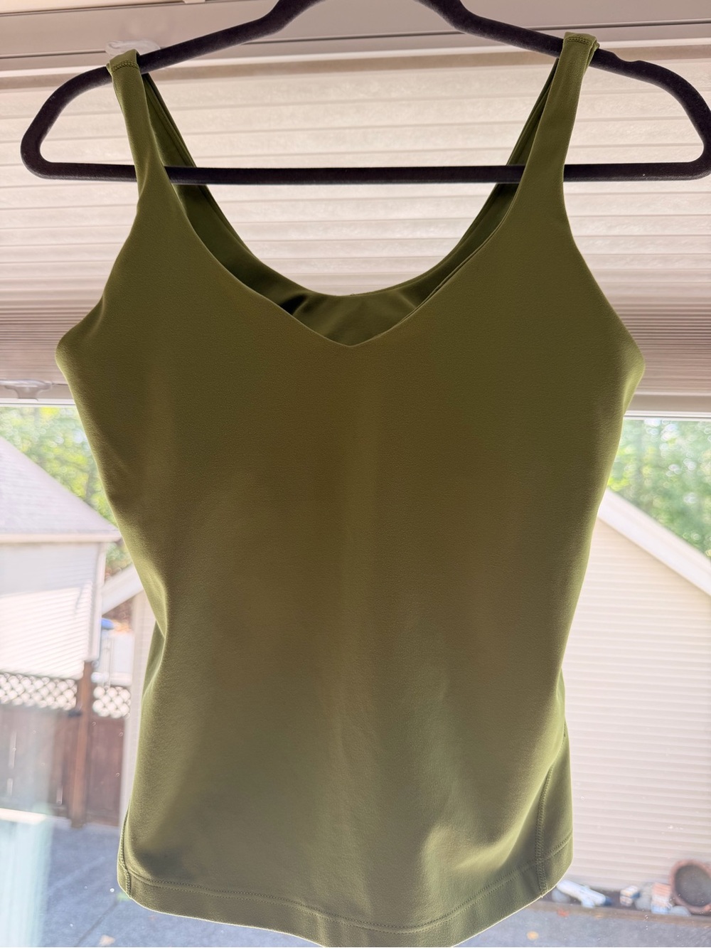 lululemon athletica Olive Green V-Neck Tank